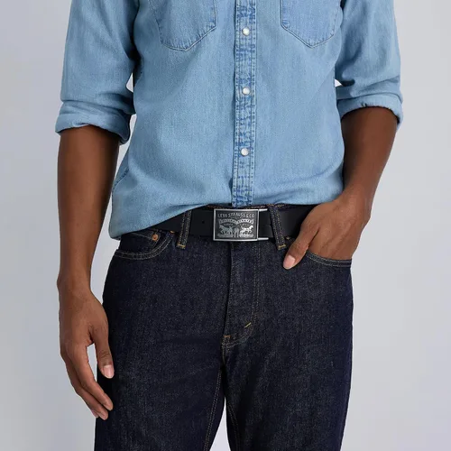 Vista 5 de Levi's Men's Everyday Jean Belt with Removable Plaque Buckle