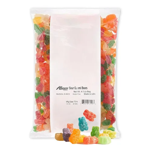 Vista 10 de Caramelos Albanese, anillos de manzana de goma, bolsa de 4.5 libras