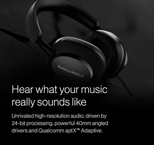 Vista 2 de Bowers & Wilkins Px7 S2e - Auriculares Bluetooth sobre la oreja, con cancelación de ruido mejorada y modo de transparencia, llamadas nítidas, 30