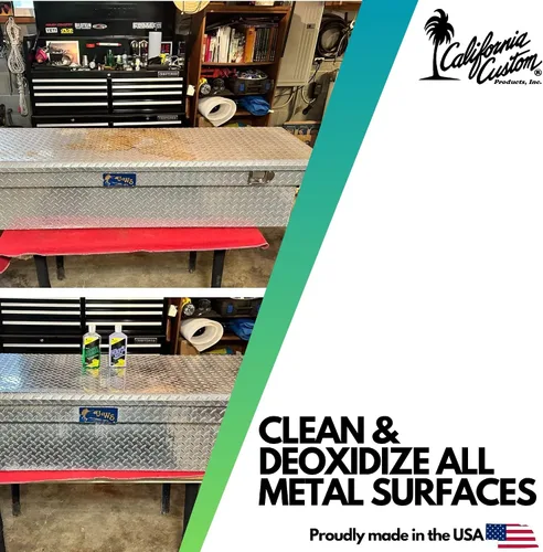Vista 6 de CALIFORNIA CUSTOM – Kit de esmalte de metal morado y desoxidante de aluminio, sin silicona, caja fuerte para carrocería, ideal para aluminio, latón