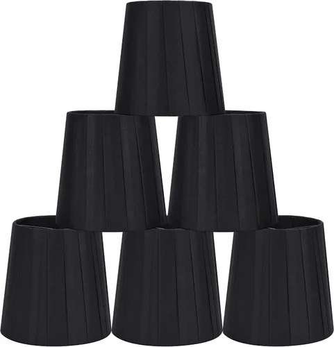 Vista 8 de MIRA - Cortinas pequeñas con clip para lámpara de pared, juego de 2, barril pequeño, 5.2 x 4 pulgadas x 5.2 pulgadas de alto, cinta de tela, hechas