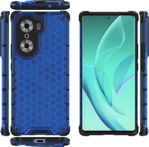 Vista 217 de Pzwoxukhov Funda compatible con Huawei Nova 3i, compatible con Huawei P Smart+ 2018 Honeycomb Anti-Drop Shock-Absorbing Case Negro