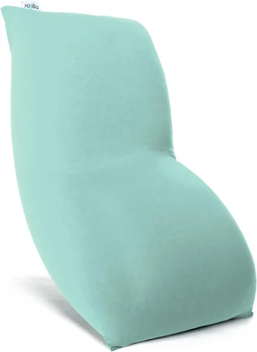 Vista 17 de Yogibo Puf corto para adultos, niños y adolescentes con relleno, suave, afelpado, cómodo, sensorial, sofá biplaza, funda lavable, neutro brillante