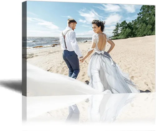 Vista 14 de LZIMU Impresiones de lienzo personalizadas con tus fotos, imágenes personalizadas de 4 x 6 pulgadas a lienzo para pared, personaliza tus fotos, arte