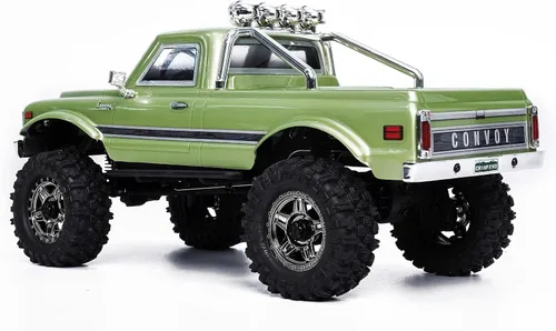 Vista 3 de HOBBYPLUS CR18P EVO 2 Rock RC Crawler - Mini rastreador RC escala 1/18 con transmisión de dos velocidades, engranajes totalmente metálicos