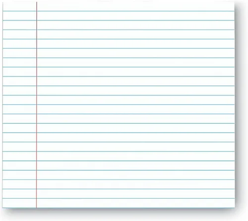 Vista 5 de Universal 11000 blocs de escritura con tapa de pegamento, regla legal, carta, blanco, 50 hojas por paquete (paquete de 12)