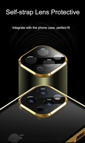 Vista 5 de Funda magnética para iPhone 13 Pro Max de 360 grados de cuerpo completo, lente de cámara integrada y protector de pantalla, color negro