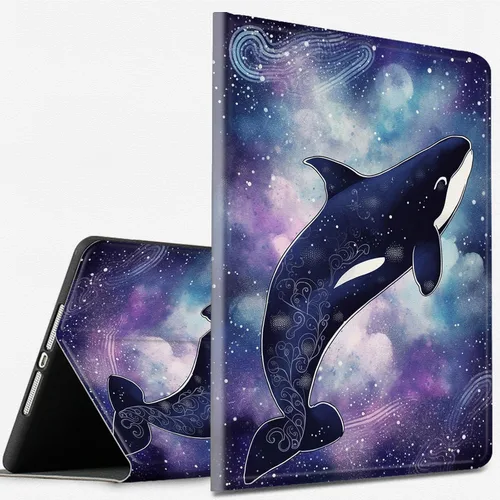 Vista 89 de Funda para tablet Kinlde Fire HD 10 (11ª generación 2021) Fire HD 10 Plus 2021, delgada, de piel sintética, con función atril, función atril