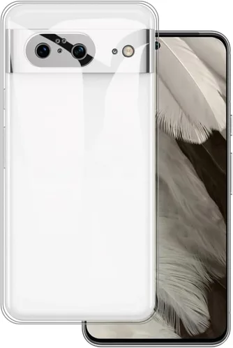 Vista 2 de Estuche y correa de muñeca para Pixel 8 - transparente+negro Funda protectora 2 en 1 para teléfono de 6.2 pulgadas con cordón desmontable y Funda