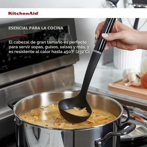 Vista 5 de KitchenAid - Cucharón de sopa clásico, tamaño único, negro 2 (paquete de 12)