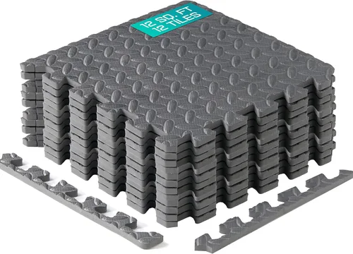 Vista 14 de Yes4All Alfombrillas Entrelazadas de EVA, Baldosas de Suelo tipo Rompecabezas, Acolchado de Suelo de Espuma con Borde para Muebles, Espacio
