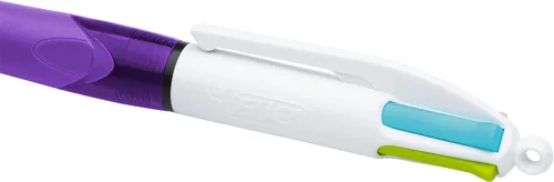 Vista 4 de BIC Bolígrafos retráctiles de punta media (0.039 pulgadas), 4 colores, 6 bolígrafos y cada bolígrafo contiene 4