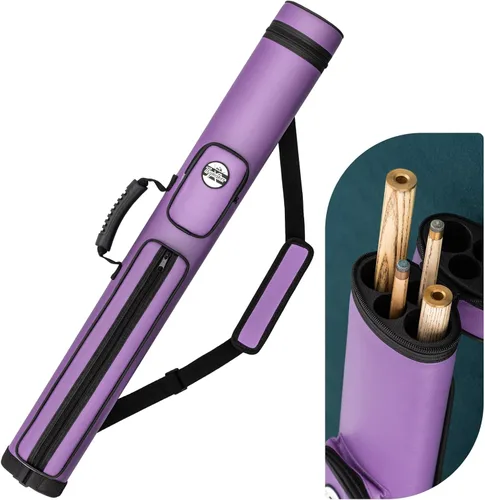 Vista 7 de Trymaker Estuche para Taco de Billar, Estuche para Taco de Billar 2x2 (No para 3/4) – Bolsa Rígida de Billar para 2 Tacos, Accesorios de Billar