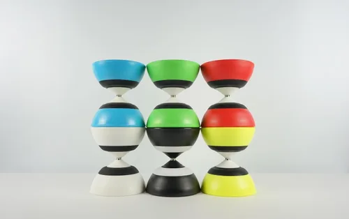 Vista 7 de SUNDIA Serie EVO - Diábolo profesional de eje fijo para trucos especiales y control preciso, alto rendimiento para todos los trucos y niveles
