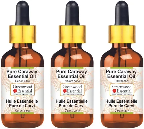 Vista 7 de Greenwood Essential Aceite esencial de alcaravea pura (Carum carvi) con cuentagotas de vidrio destilado al vapor 0.2 fl oz (0.16 oz)
