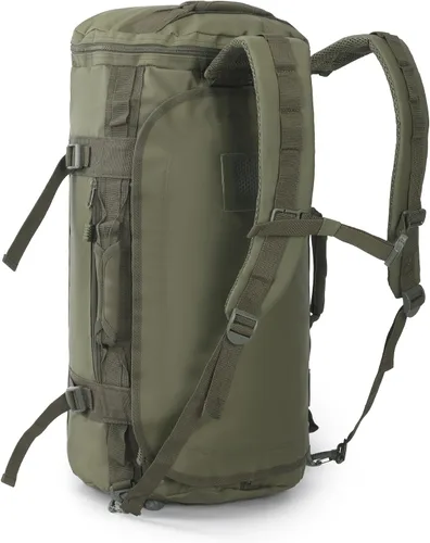 Vista 9 de MIER Mochila grande tipo duffel para deporte y gimnasio con compartimento para zapatos, resistente y resistente al agua, Gris, 90 l, Classic