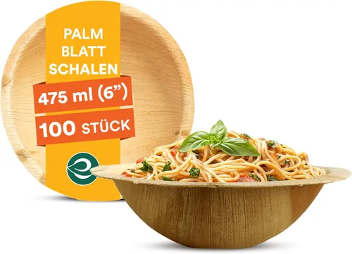 Vista 17 de ECO SOUL Cuencos desechables de hoja de palma como bambú, 16 onzas, redondo, paquete de 20 unidades, vajilla biodegradable y compostable para servir