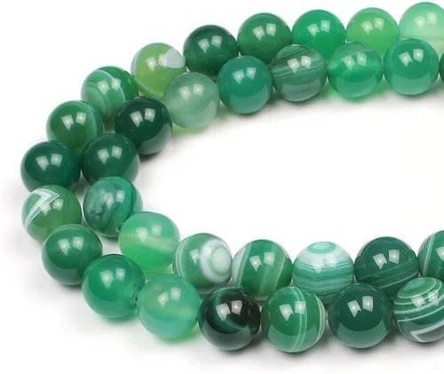 Vista 15 de MJDCB Cuentas de Turquesa Africana Natural Redondas Piedras Sueltas para Hacer Joyas Pulsera Collar Accesorio DIY 15" (4mm)