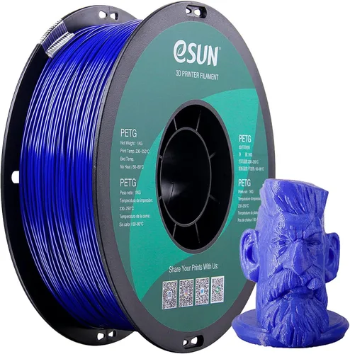 Vista 14 de eSUN – Filamento de impresora 3D PETG, 1.75 mm, color blanco, 1 kg (2.2 libras), sólido, opaco Blanco sólido