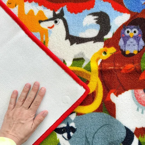 Vista 7 de QUOKKA Alfombra de aula para niños, alfombra ABC de 79 x 60 para sala de juegos, alfombra de aprendizaje del alfabeto para dormitorio, alfombra
