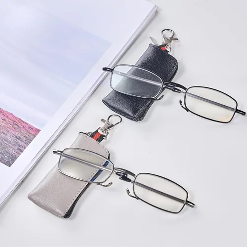 Vista 6 de Paquete de 4 lentes de lectura compactos, con bolsillo, plegables, para mujeres y hombres