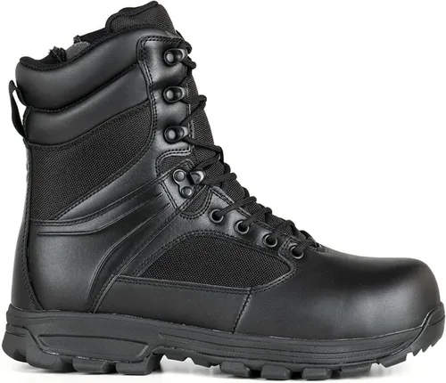 Vista 4 de LA Police Gear LAPG Sector - Botas impermeables con cremallera lateral para hombre, 8 pulgadas, transpirables y cómodas, tácticas, para senderismo