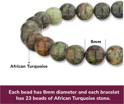 Vista 79 de Crystal Vibe Pulseras de cuentas de 0.315 in para mujeres y hombres, pulseras de cristal con piedras preciosas naturales, tamaño elástico ajustable