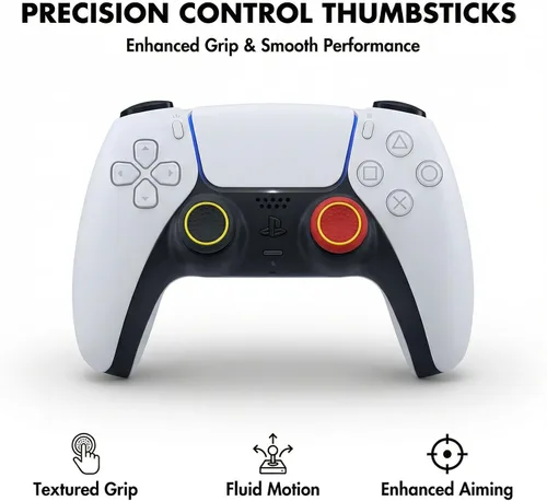 Vista 3 de 28PCS Optimized Silicone Thumb Grips & Joystick Caps for PS4/PS5/Xbox Controllers Accessories 14 Colors, Anti-Slip, Anti-Scratch & Enhanced Gaming
