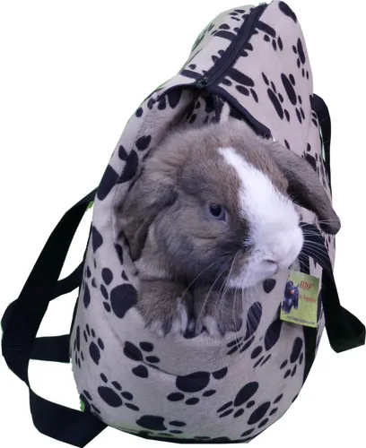 Vista 5 de HDP Transportador de mascotas pequeñas estilo pata Color: negro. Tamaño: S