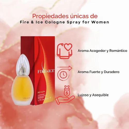 Vista 4 de Revlon Fire & Ice Perfume para mujer, Eau de Colonia en aerosol, 1.7 onzas