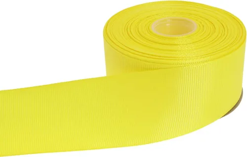 Vista 41 de Cinta de grogrén sólido de 25 yardas cada rollo, borde tejido 100% poliéster (1 pulgada, beige)