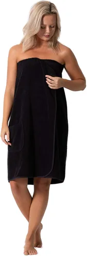 Vista 2 de Robe Direct Women’s Terry Cloth Spa and Bath Towel Wrap with Adjustable Closure & Elastic Top