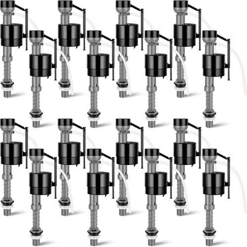 Vista 9 de Lasnten Kit de reemplazo de válvula de llenado de inodoro de 4 piezas, kit de reemplazo de válvula para control de agua de tanque y tazón