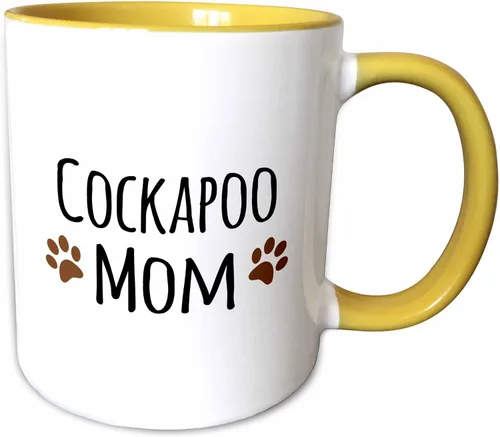 Vista 12 de 3dRose Cockapoo Dog Mom - Taza de 11 onzas, color negro