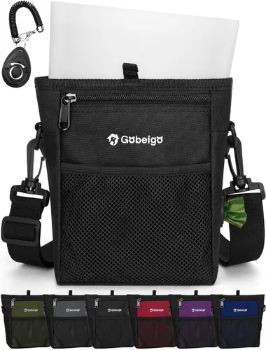 Vista 11 de Bolsa de Golosinas para Perros Gobeigo con Bolsa de Snacks de Silicona, Bolsillo Frontal se Ajusta a Todos los Teléfonos, Bolsa de 4 Tazas con Verde