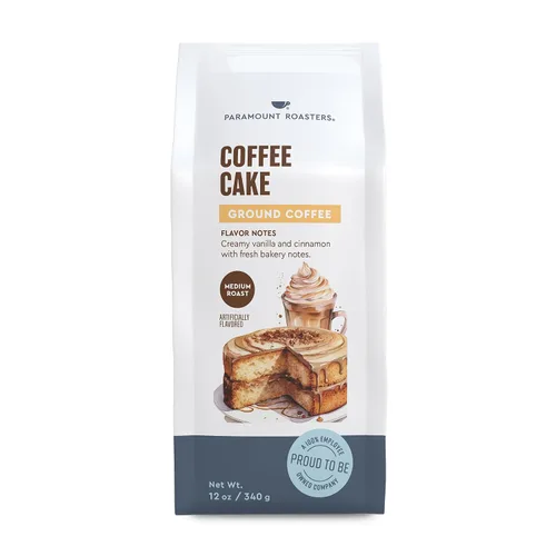 Vista 11 de Café molido con sabor a almendra amaretto, 1-12oz tostado medio