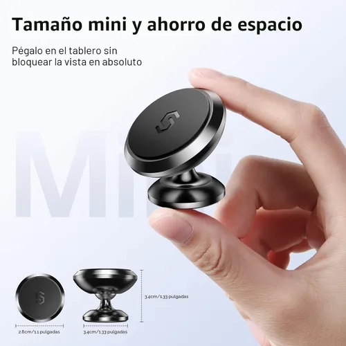 Vista 3 de SYNCWIRE Soporte magnético para teléfono de automóvil, para salpicadero, imanes fuertes ajustables de 360°, soporte para teléfono celular