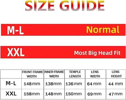 Vista 2 de MAXJULI Gafas de sol polarizadas grandes para hombres y mujeres con protección UV 400 8125