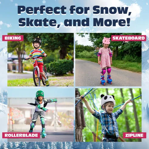Vista 7 de Cubierta para Casco de Esquí YCONNECT, Adecuada para Cascos de Esquí, Snowboard, Patineta - Divertidos Regalos Graciosos para Niños y Adultos