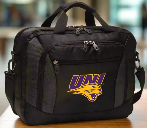 Vista 3 de Broad Bay University of Northern Iowa Laptop Bag Best UNI Panthers - Bolsas para computadora, Negro