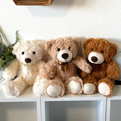 Vista 6 de MorisMos Oso de peluche gigante, oso marrón de 39 pulgadas y 3 osos