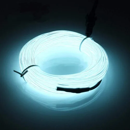 Vista 10 de ABALDI Cable de Luces de Neón EL Alimentado por Batería Luces de Cadena para Navidad Halloween Fiesta de Navidad Decoración Interior Exterior Verde