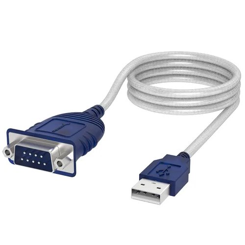 Vista 9 de SABRENT Cable convertidor USB 2.0 a serie (9 pines) DB 9 RS 232, chipset Prolific, HEXNUTS