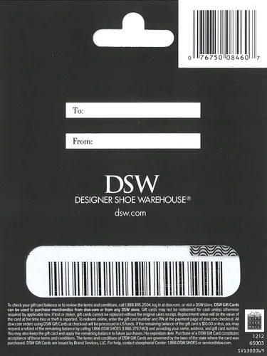 Vista 2 de Tarjeta de regalo DSW $50