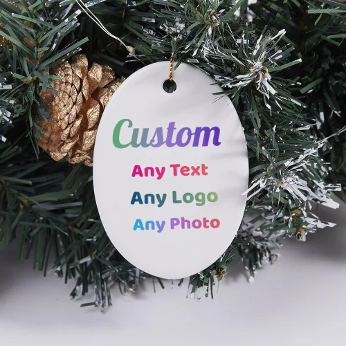 Vista 9 de Adorno redondo personalizado para decoración del árbol de Navidad, nombre de texto personalizado, adorno de bola de Navidad, recuerdo personalizado