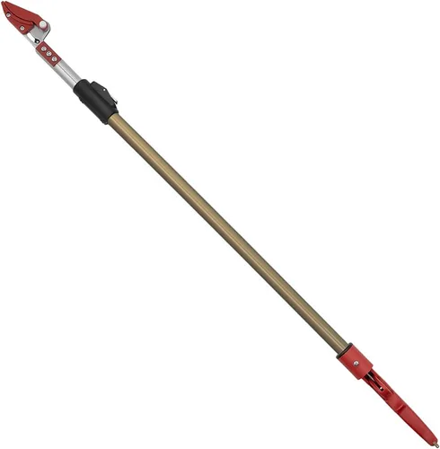 Vista 2 de Zenport ZL615 Podadora telescópica de largo alcance, se extiende de 40 a 60 pulgadas, color naranja