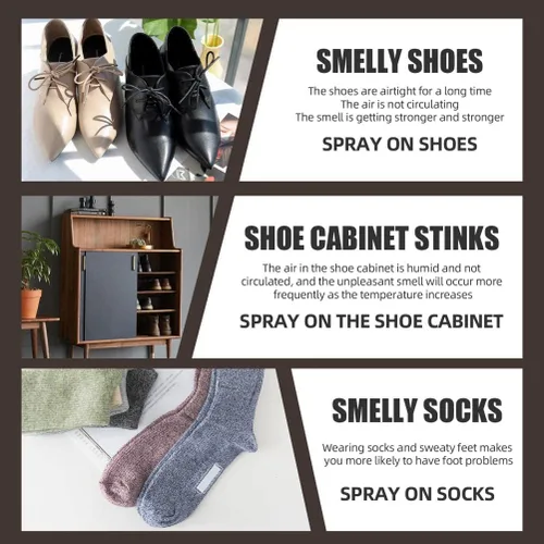 Vista 7 de GOTOTOP Spray para zapatos de pies, olor natural para pies y zapatos, se mantiene todo el día, perfecto para atletas y usuarios casuales (1)