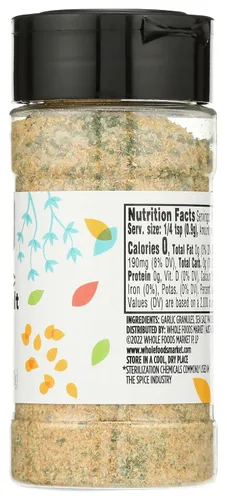 Vista 5 de 365 by Whole Foods Market, Condimento de sal de ajo, 3.51 onzas