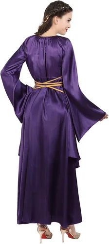 Vista 112 de Kranchungel - Vestidos renacentistas de estilo medieval/irlandés/campesino para mujer; disfraz de hada, para bailes