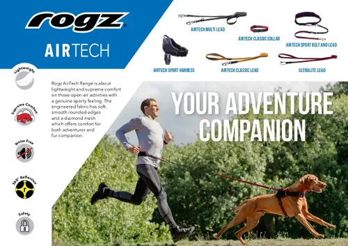 Vista 4 de Rogz Airtech Classic Collar para Perro Mediano - Ocre Quemado